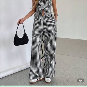 Black and White Checkered two piece set